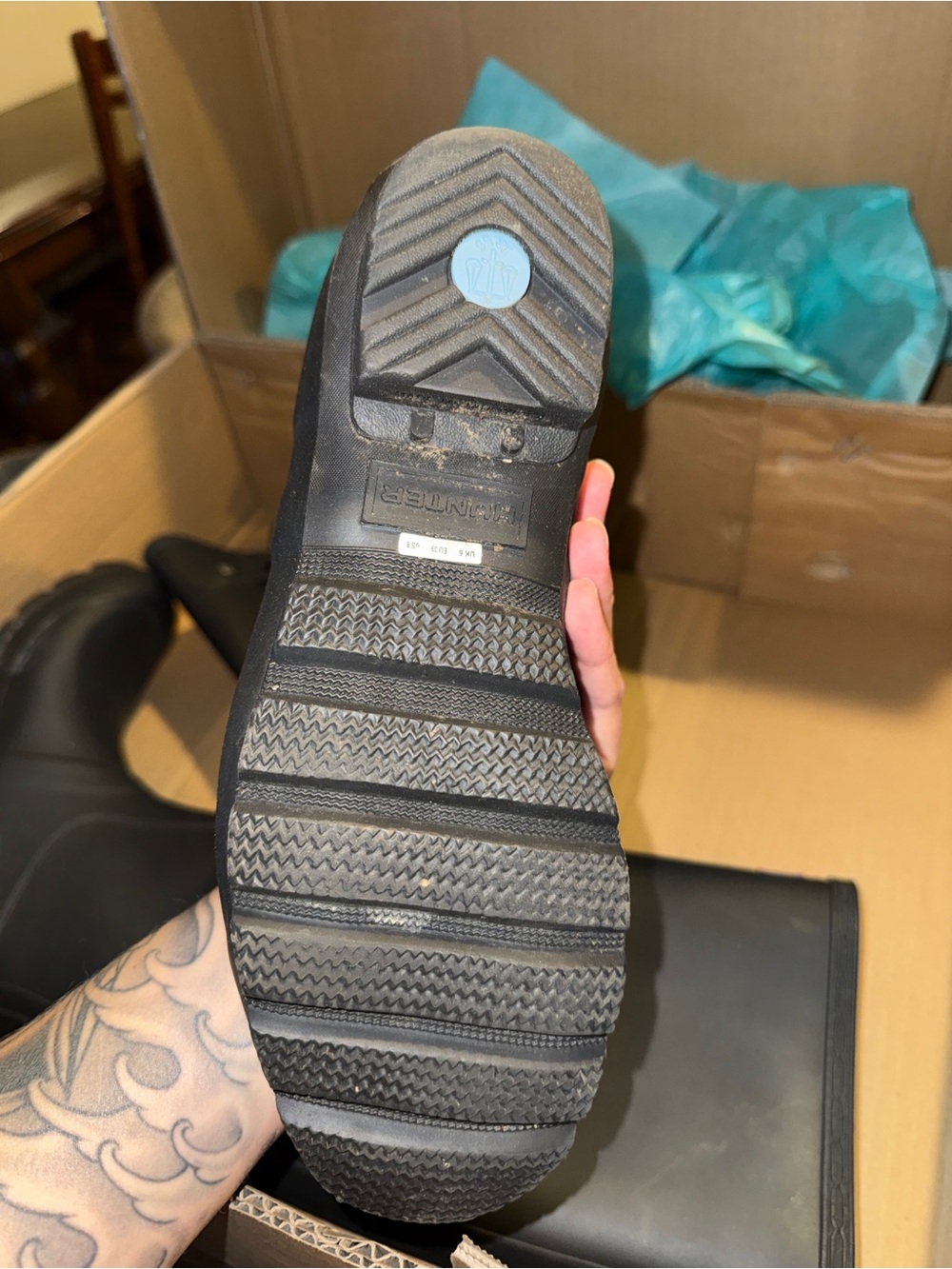 Matte black Hunter boots - Picture 4 of 5
